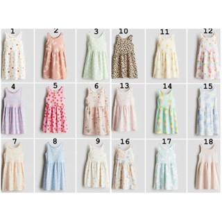 Váy bé gái lớn hè ba lỗ sát nách cotton HM Auth siêu sale (link 1)