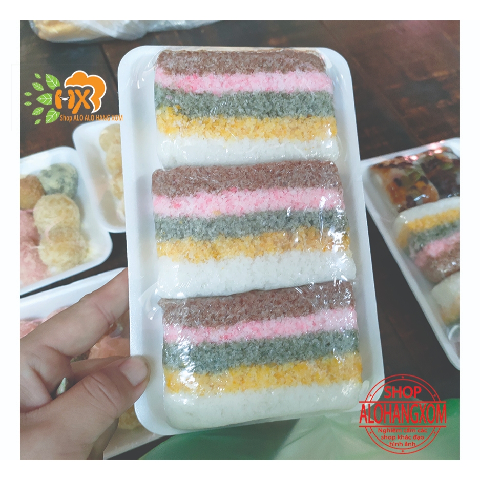 bánh gạo  hàn quốc 5 màu  (  giống bánh bò việt nam ) ( hàng đặt trước ) ( trước khi mua mấy chat voi shop mẫu nào ko )