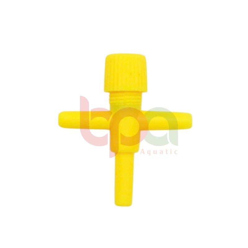 VAN CHIA 2 OXY NHỰA CÓ VAN TIẾT LƯU CHO HỒ CÁ THỦY SINH GUPPY