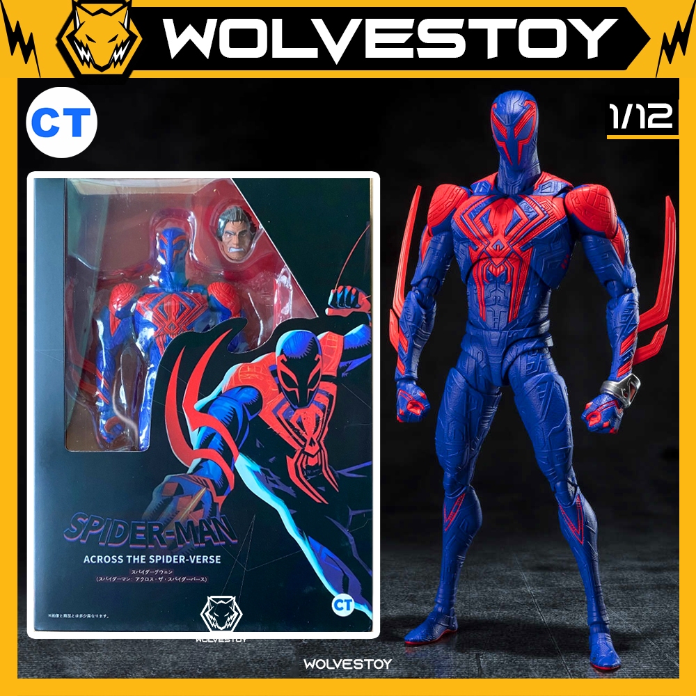Mô hình CT Toys SHF Spider Man 2099 Marvel SpiderMan Across The Spider Verse 1/12 Action Figure