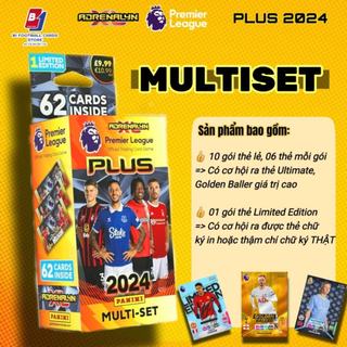  Hộp Thẻ Multiset Plus 2024 - Panini Adrenalyn XL PLUS 2024 Premier League - Thẻ Cầu Thủ Chính Hãng 