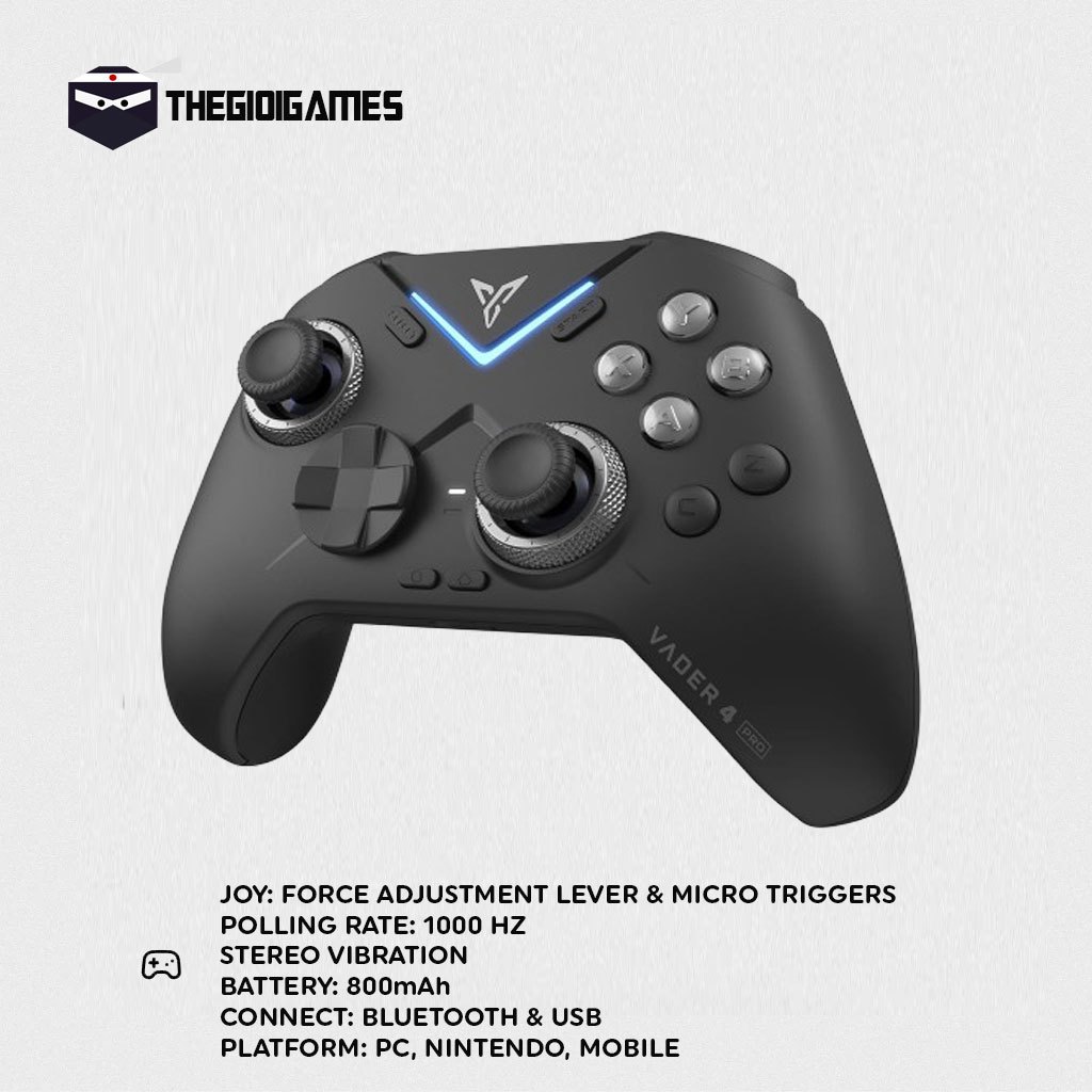 Flydigi Vader 4 Pro Controller - Tay Cầm Chơi Game Joy Hall Effect - [Chính Hãng - BH 12T - 1 Đổi 1]
