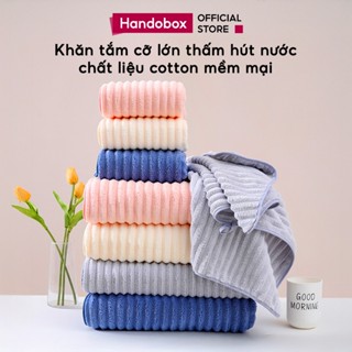Khăn Tắm Thấm Hút Nước Tốt Cỡ Lớn Handobox Khăn Lau Người Cotton Mềm Mại Khăn Mặt Áo Tắm Đa Năng