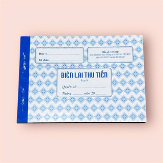Biên lai thu tiền 2 liên ( 10 cuốn )