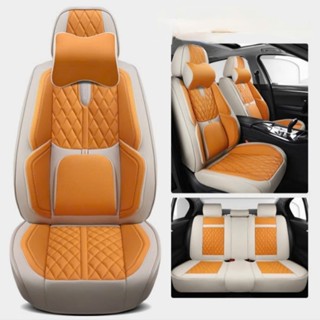  Áo Ghế xe Ô Tô Thời Trang 9D Da Napa Cao Cấp - Áo Trùm Kín Ghế Xe Hơi,Dùng Cho Xe Tặng Kèm 2 Gối Đầu 