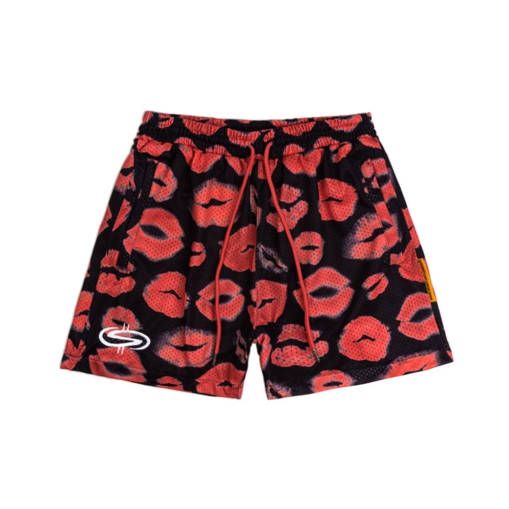[SMAKER] Quần đùi nam kiểu thể thao, chất liệu lưới cao cấp-THE KI$$ MESH SHORT IN BLACK
