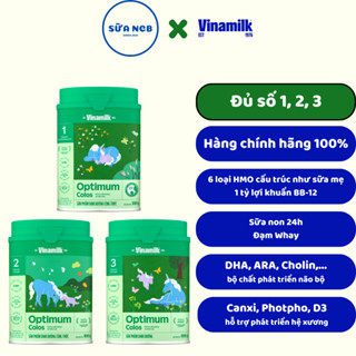 [Chính Hãng] Sữa bột Optimum Colos chính hãng Vinamilk đủ số 1, 2, 3 - Lon 350g, 800g
