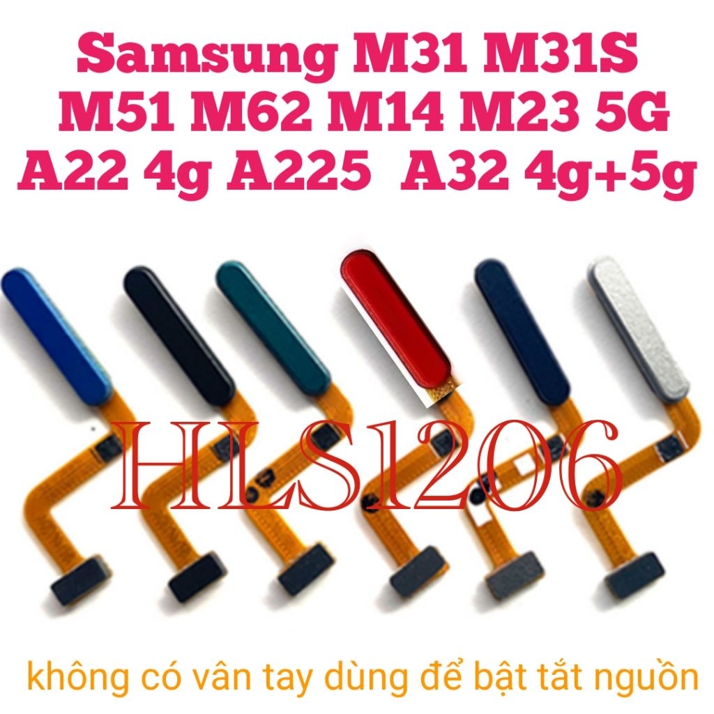 Cáp nguồn nút nguồn samsung M51 M31s M32 M22 4G (không có vân tay)