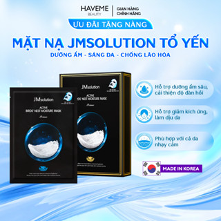 Mặt nạ JMsolution tổ yến dưỡng ẩm, sáng da, chống lão hóa, phù hợp với mọi loại da (10 miếng/hộp)