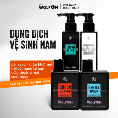 Dung Dịch Vệ Sinh Nam Giới LYD Wolf ON Hương Thơm Nam Tính Khử Mùi Sạch Khuẩn 95ml 150ml