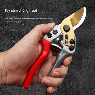 Kéo cắt cành cao cấp lưỡi thép SK5 sắc bén, tay cầm chống trượt, cắt ngọt, bền bỉ, đẹp