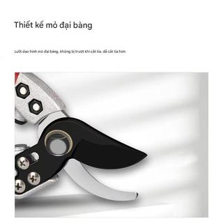 Kéo cắt cành cao cấp lưỡi thép SK5 sắc bén, tay cầm chống trượt, cắt ngọt, bền bỉ, đẹp
