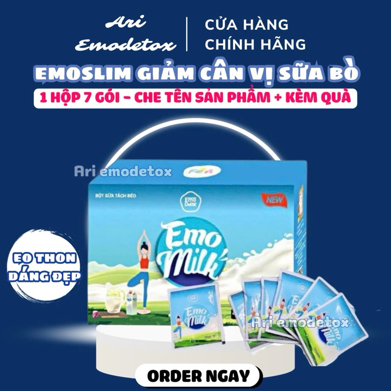(CHÍNH HÃNG) Emo Milk Sữa Bò Tách Béo Thơm Ngon/ Kèm Quà