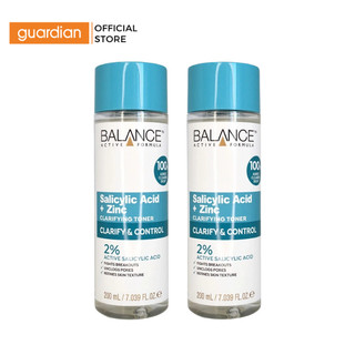 Combo 2 Toner Dưỡng Da Balance Active Formula Salicylic Acid + Zinc Làm Sạch & Kiểm Soát Dầu 200Ml | Guardian Việt Nam