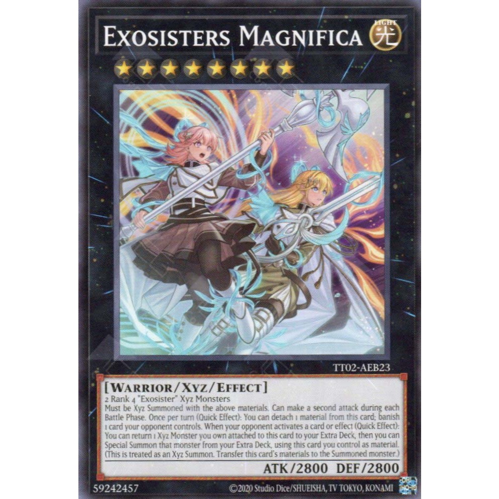 [Yugioh Funny Shop] 1 lá thẻ bài TT02-AEB23 Exosisters Magnifica (N)