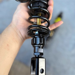 Phuộc sau RCB đen ty vàng có bình dầu Airblade - Pcx - Sh ý - Mod Tem
