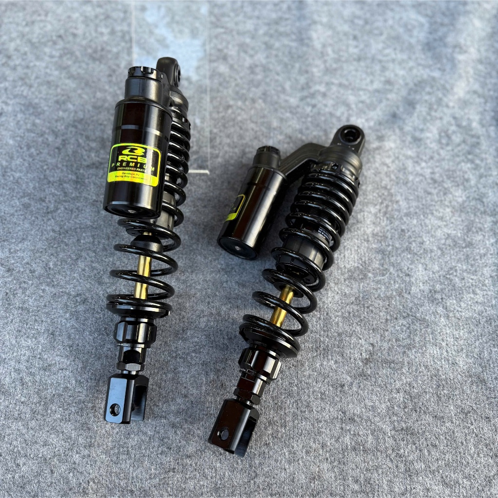 Phuộc sau RCB đen ty vàng có bình dầu Airblade - Pcx - Sh ý - Mod Tem