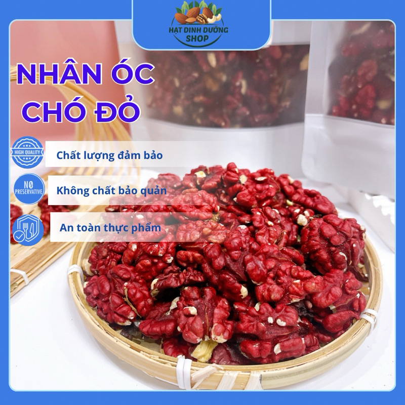 Nhân óc chó đỏ Hartley Mỹ 500g