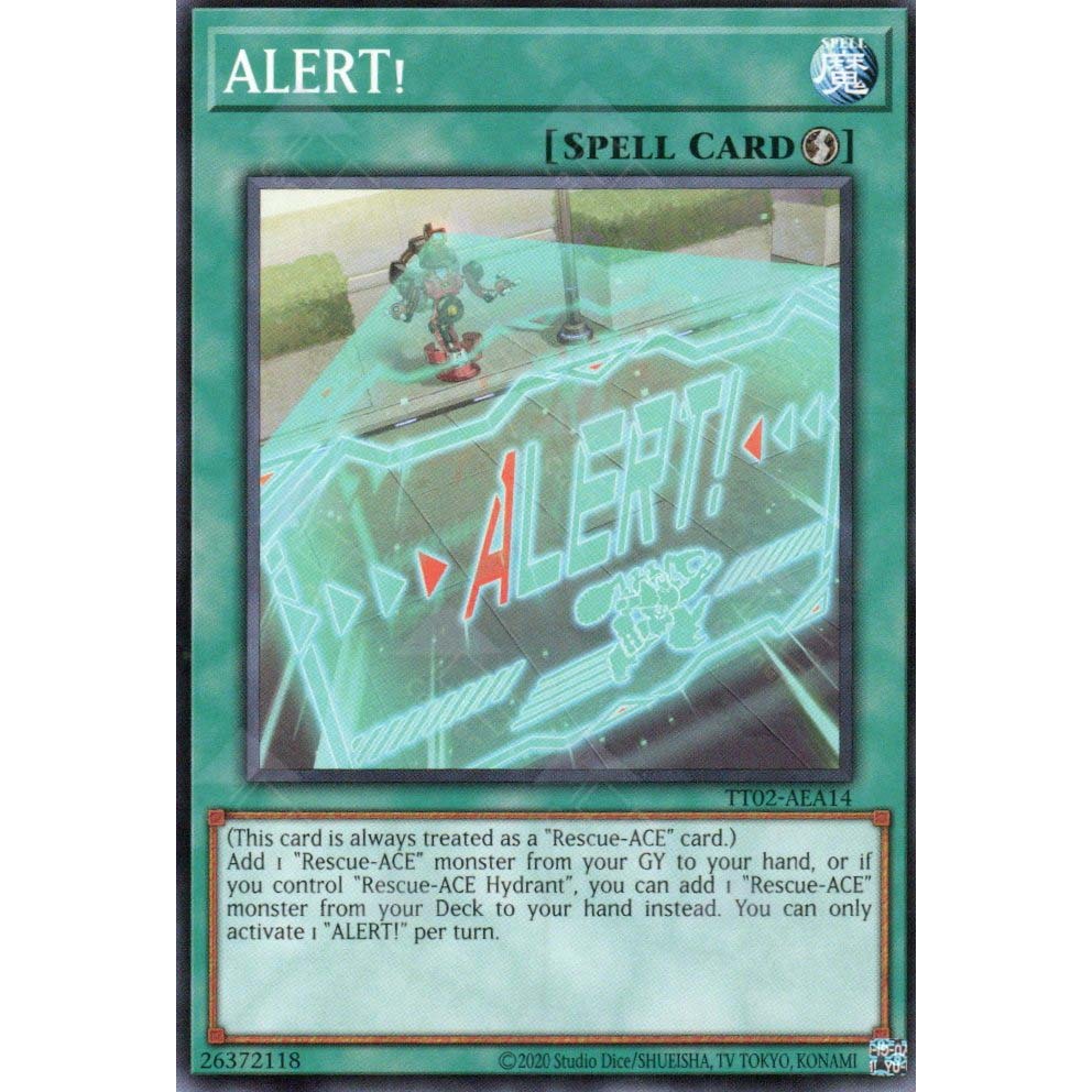 Thẻ bài Yugioh chính hãng: ALERT - TT02-AEA14 - Common