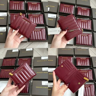 Ví gập Ví Cn..k size 11 vân sóng sọc full box hàng đẹp kiểu dáng basic 1159#