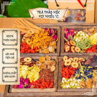   Gói Lẻ  Trà Thảo Mộc Mix Nhiều Vị Tiệm Trà 1990's Giúp Đẹp Da Thanh Nhiệt Ngủ Ngon An Thần 