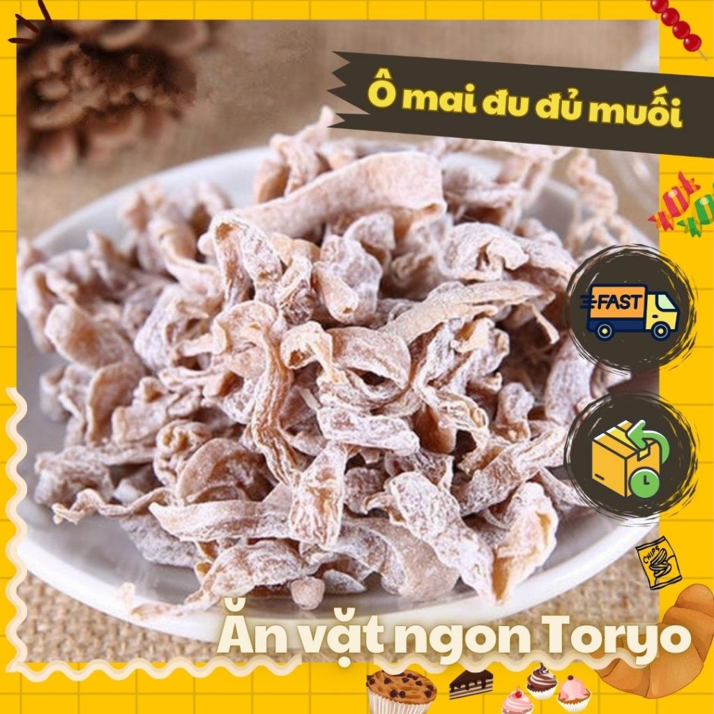 Ô mai sợi, ô mai giun, ô mai đu đủ muối (500g)