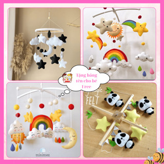 Đồ chơi treo nôi, treo cũi kích thích thị giác cho bé cầu vồng vui vẻ