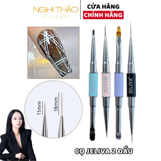 Cọ vẽ nét nail 2 đầu JELIVA Nghi Thảo