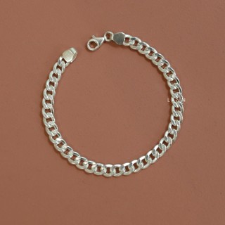  Lắc tay đôi mắt xích trơn BẠC S925 LANN B123 COUPLE 