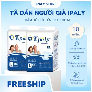 [COMBO-100 Miếng] Bỉm Dán Người Già Ipaly M-L-XL