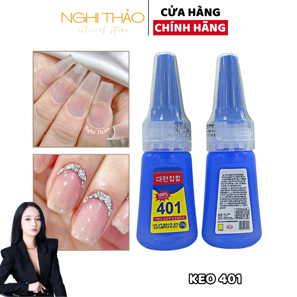 Keo 401 gắn móng siêu chắc 20g Nghi Thảo