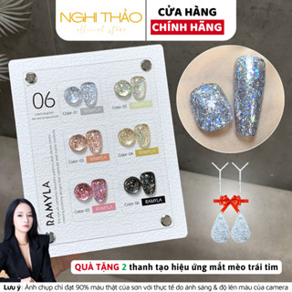  Set sơn gel nhũ bắt sáng RAMYLA 6 màu Nghi Thảo 