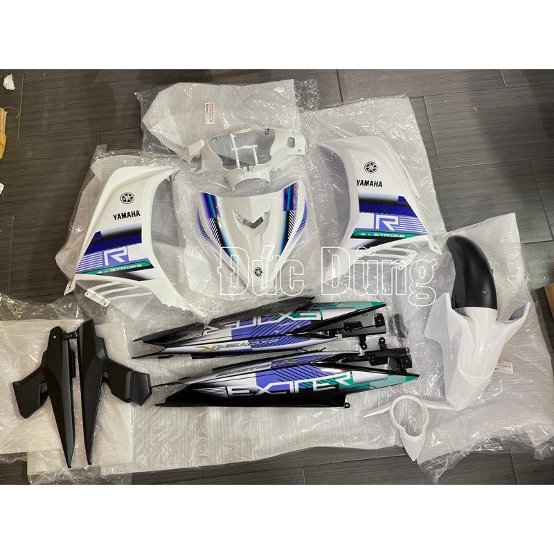 Dàn áo Exciter 135 trắng đen tặng tem theo mẫu ảnh