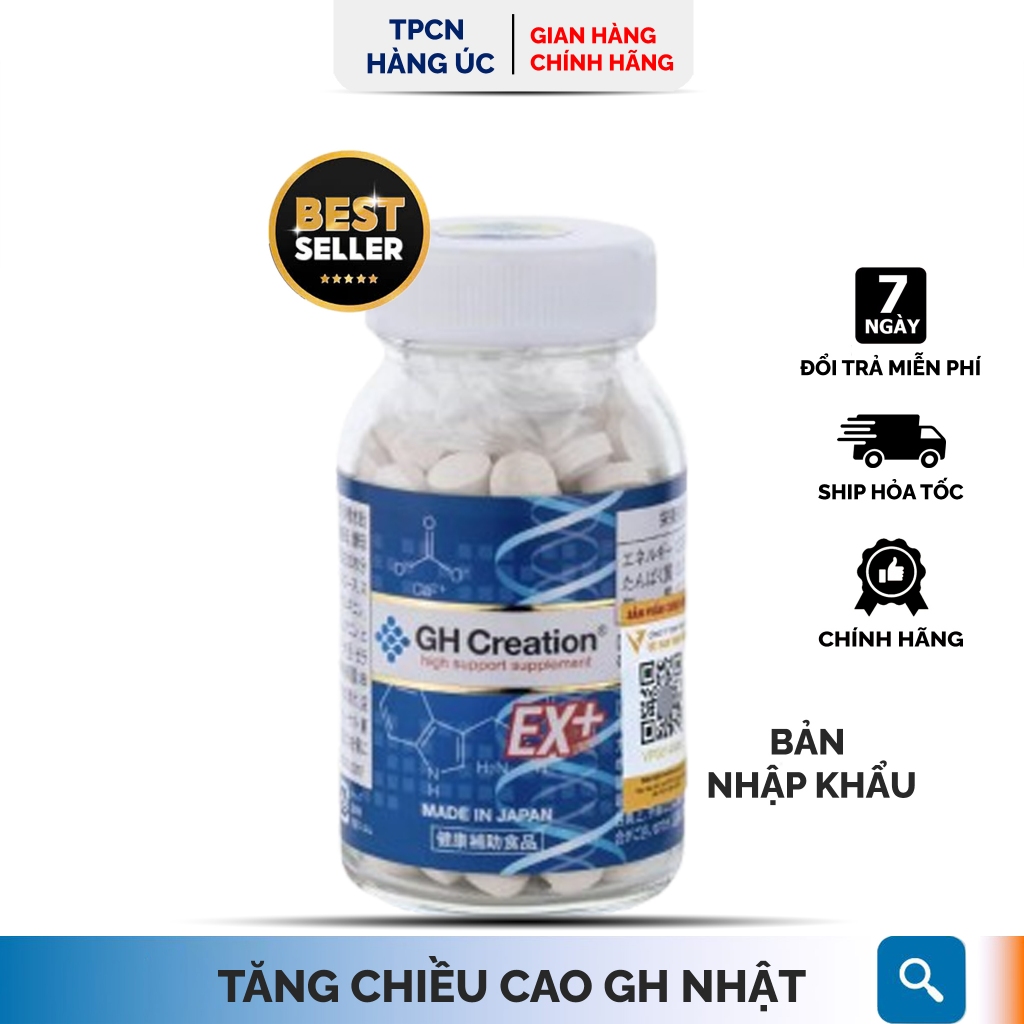 Viên uống tăng chiều cao GH Creation EX Nhật Giúp tăng chiều cao cho bé 270 viên