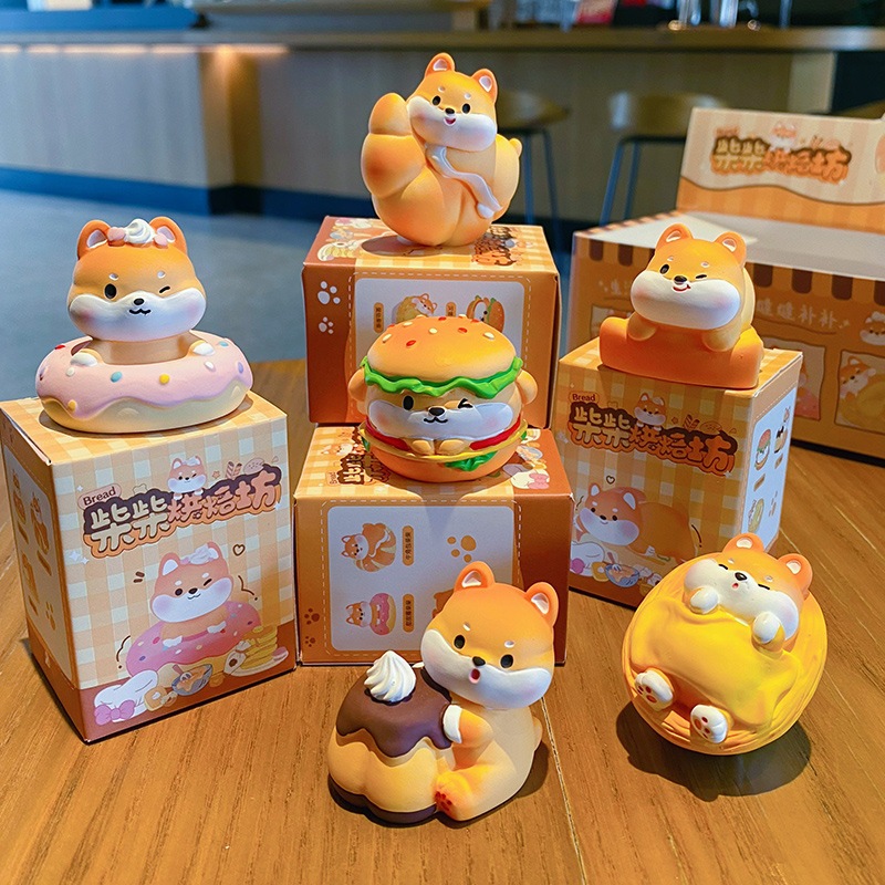 FULL BOX Tượng chó shiba cam yêu bánh ngọt sweet cake