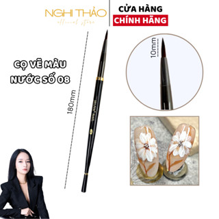 Cọ vẽ màu nước trang trí móng JELIVA số 08 chuyên dụng Nghi Thảo