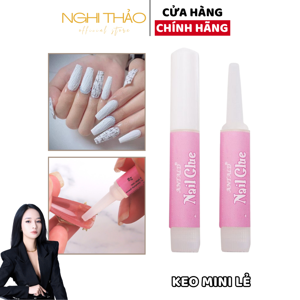 Keo dán móng mini nail box 2g Nghi Thảo