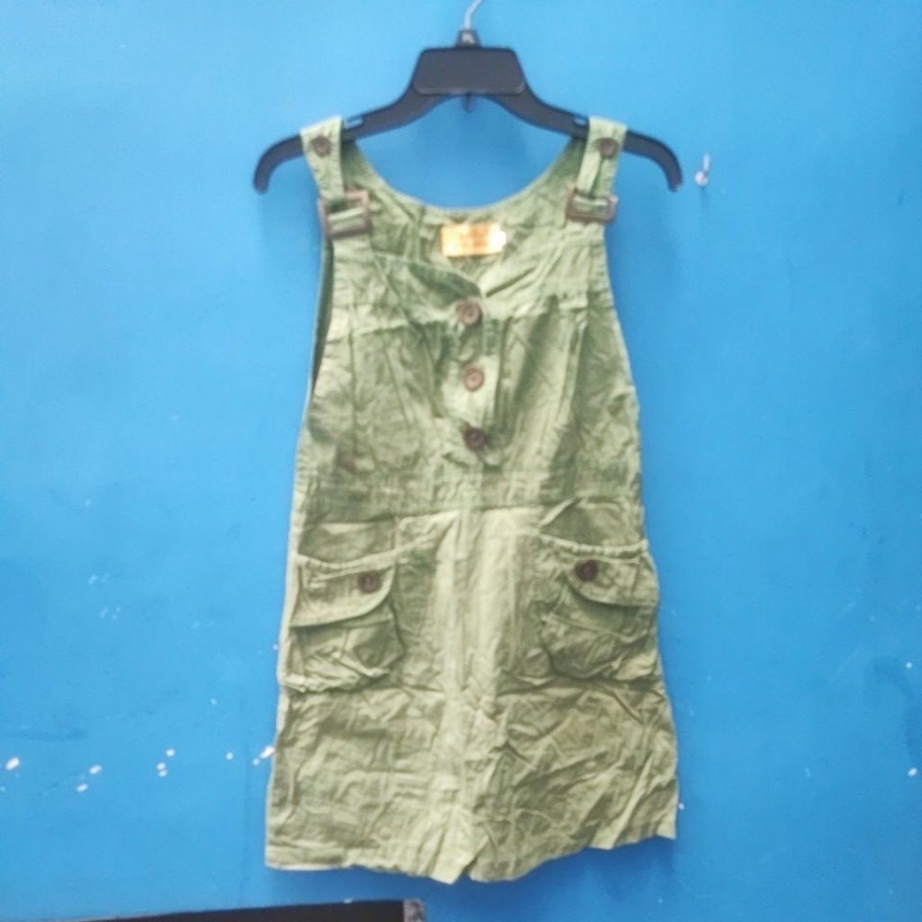 AE01. Áo đầm kaki màu xanh rêu ( lỗi khóa)