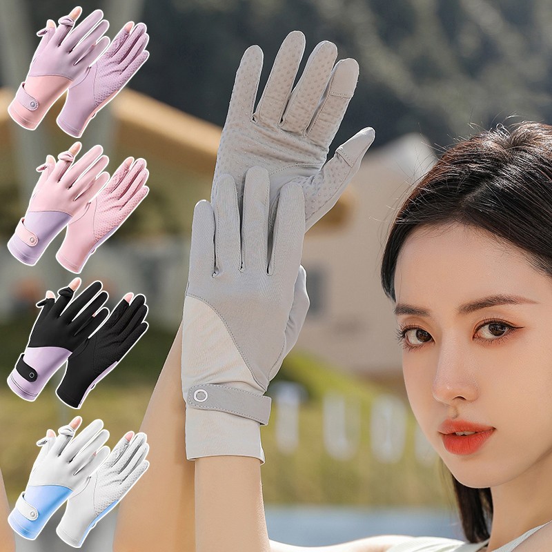 Găng Tay  Chống Nắng UPF50+ Lái Xe Đi Đường,Chống Tia  UV, Bằng Vải Lạnh  Thoáng Khí