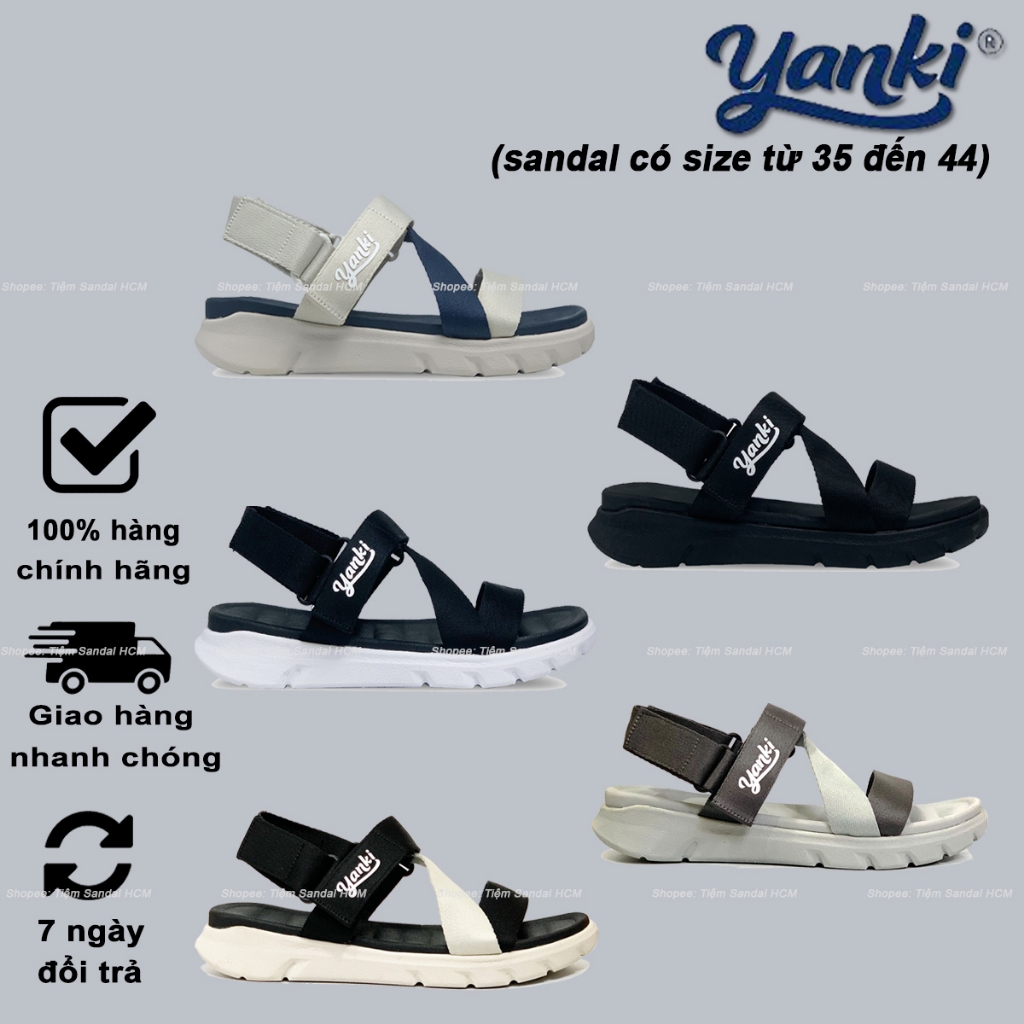 Giày Sandal Nam Nữ Quai Chéo Yanki - YY021Ch