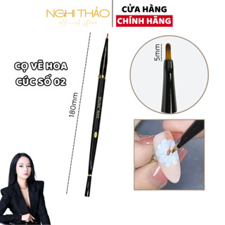 Cọ vẽ hoa cúc JELIVA số 02 phụ kiện nail Nghi Thảo