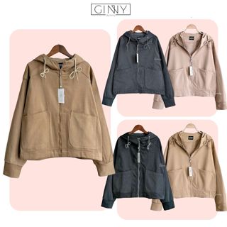 Áo Khoác Kaki Cotton Atelier BX013 Chất Co Giãn Form Basic Chống Nắng Tốt Thích Hợp Đi Làm Đi Học Top Jacket Nữ Women