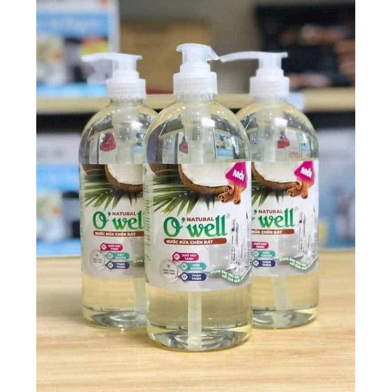 Nước Rửa Bát Organic OWELL Hương Quế 1,2lit