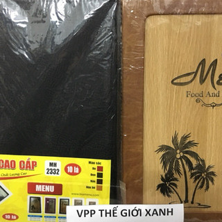 BÌA 10 LÁ MENU GỖ A4 -2332 (23X32CM)