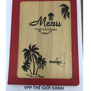 BÌA 10 LÁ MENU GỖ A4 -2332 (23X32CM)