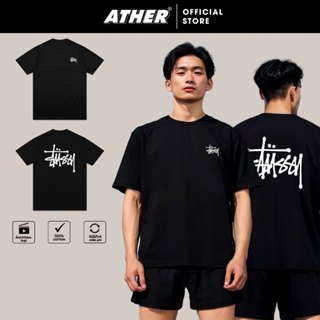  Áo Thun Stussy Áo Phông Rộng Unisex Cổ Tròn Tay Ngắn Vải Cotton 100% 2 Chiều Cao Cấp Basic 