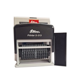 Con dấu 13 dãy số, số cao 3(mm) liền mực Shiny S-313