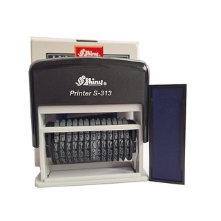 Con dấu 13 dãy số, số cao 3(mm) liền mực Shiny S-313