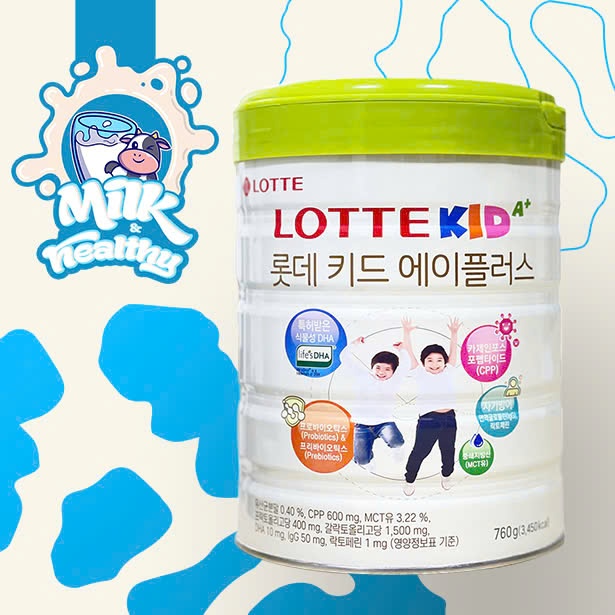 Sữa LOTTE KID A+ Hàn Quốc 760G 1-10 tuổi