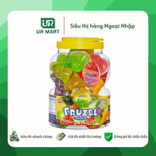 Thạch Rau Câu Fruzel Assorted Natural Fruit Juice Jelly Hương Trái Cây Thơm Ngon 1,45kg 